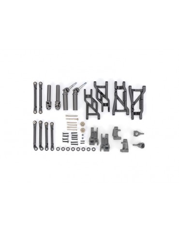 Traxxas Suspension Upgrade Kit, extreme heavy duty, gray (fits Slash 2WD)