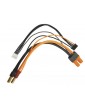 Spektrum Adapter: IC5 Battery / 5mm Male Bullets with 6" wire: 2S/4S Smart Pro Race Batteries