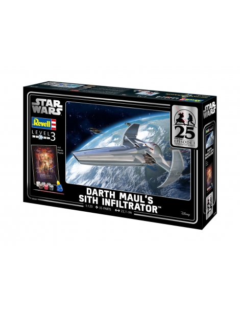 Revell SW EP1 Darth Maul's Sith Infiltrator (1:120) (dovanų rinkinys)