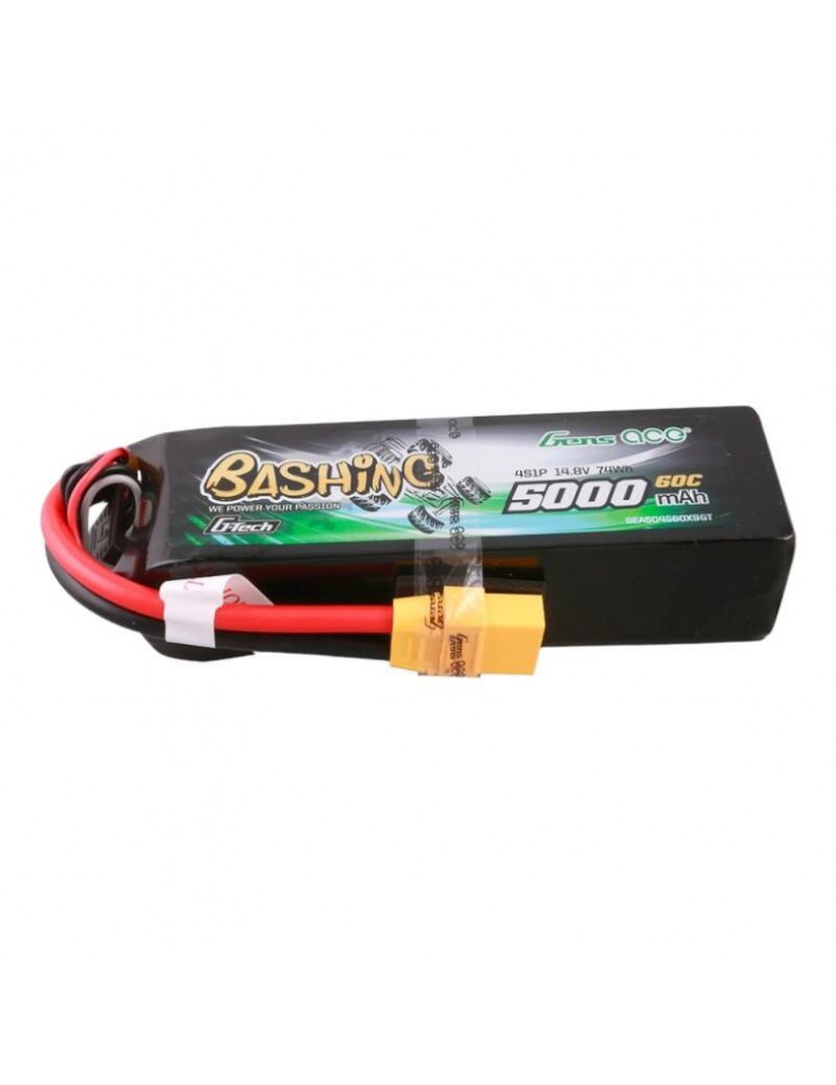Gens ace G-Tech 5000mAh 14.8V 4S1P 60C Lipo akumuliatorius XT90 Plug-Bashing serija