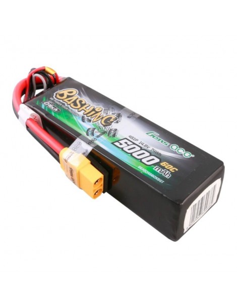 Gens ace G-Tech 5000mAh 14.8V 4S1P 60C Lipo akumuliatorius XT90 Plug-Bashing serija