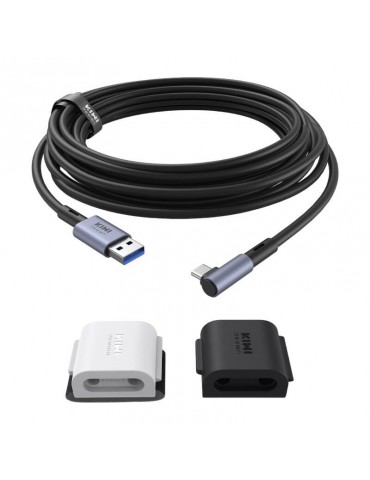 5M Link Cable with Cable Clip Kiwi Design QL105 for Meta Quest 2 Black