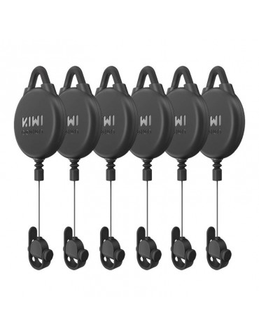 VR Cable Pulley System-6 pcs Kiwi Design V2-6 for Meta Quest 2 Black