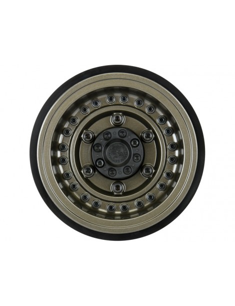 Black Rhino Armory Gunmetal 2.9" Aluminum Dual Offset (+5/+10) Wheels for Axial SCX6