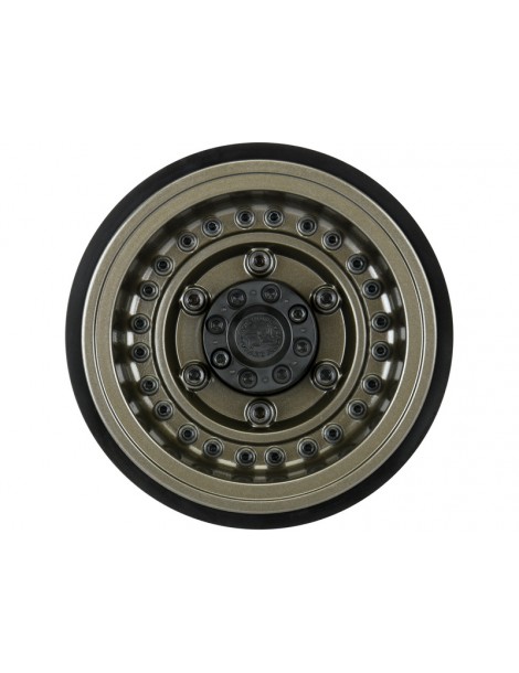 Black Rhino Armory Gunmetal 2.9" Aluminum Dual Offset (+5/+10) Wheels for Axial SCX6