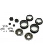 Black Rhino Armory Gunmetal 2.9" Aluminum Dual Offset (+5/+10) Wheels for Axial SCX6