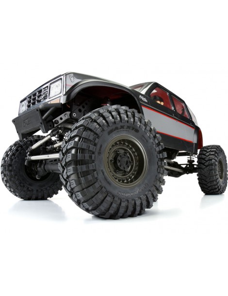 Black Rhino Armory Gunmetal 2.9" Aluminum Dual Offset (+5/+10) Wheels for Axial SCX6