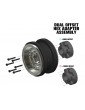 Black Rhino Armory Gunmetal 2.9" Aluminum Dual Offset (+5/+10) Wheels for Axial SCX6