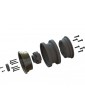 Black Rhino Armory Gunmetal 2.9" Aluminum Dual Offset (+5/+10) Wheels for Axial SCX6