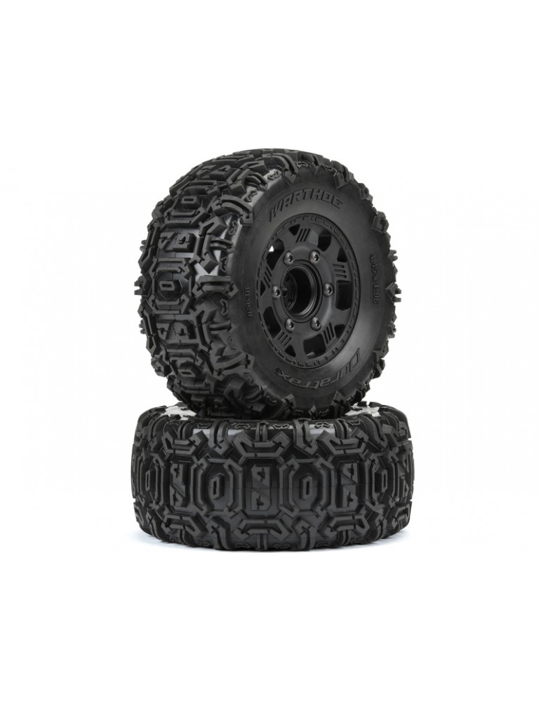 Duratrax 1/10 Warthog F/R 2.2"/3.0" SC Tires MTD 12 & 14mm Black Ripper (2)