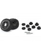 Duratrax 1/10 Warthog F/R 2.2"/3.0" SC Tires MTD 12 & 14mm Black Ripper (2)