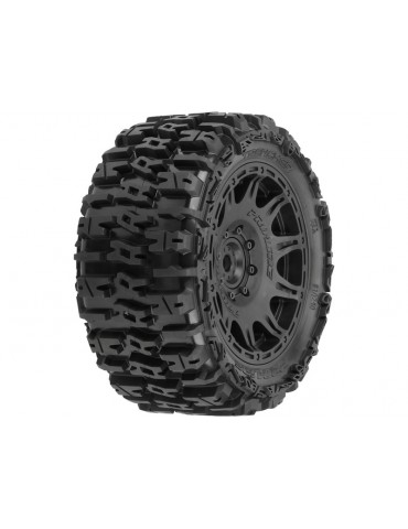 Pro-Line 1/6 Trencher F/R 5.7 Tires Mounted 24mm Black Raid 8x48 Hex (2)