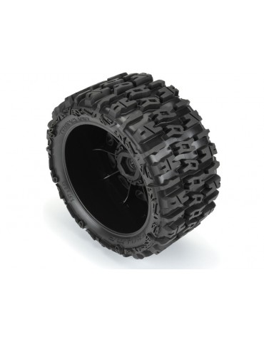 Pro-Line 1/6 Trencher F/R 5.7 Tires Mounted 24mm Black Raid 8x48 Hex (2)