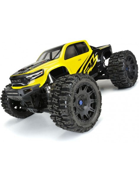 Pro-Line 1/6 Trencher F/R 5.7 Tires Mounted 24mm Black Raid 8x48 Hex (2)