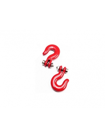 H-Speed tow hook 1:10 red (2)