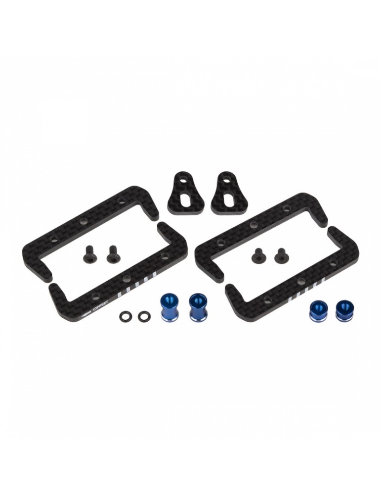 B7 Factory Team Battery Mount Set B7 Factory Team Battery Mount Set