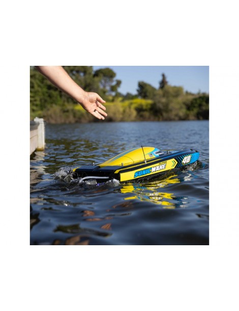 Pro Boat Super Sonicwake 48 colių RC laivas su LED žibintais ir 8S sistema