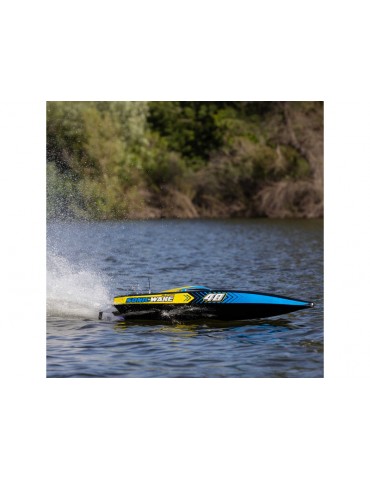 Pro Boat Super Sonicwake 48 colių RC laivas su LED žibintais ir 8S sistema