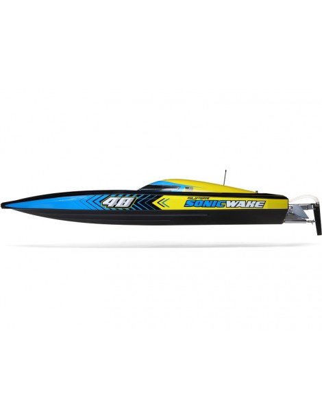 Pro Boat Super Sonicwake 48 colių RC laivas su LED žibintais ir 8S sistema