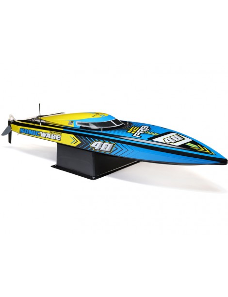 Pro Boat Super Sonicwake 48 colių RC laivas su LED žibintais ir 8S sistema