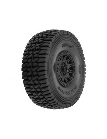 Pro-Line Wheels 2.4/3.3", Mirage TT Belted Tires, Raid Black Wheels (2)