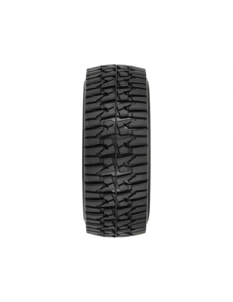 Pro-Line Wheels 2.4/3.3", Mirage TT Belted Tires, Raid Black Wheels (2)