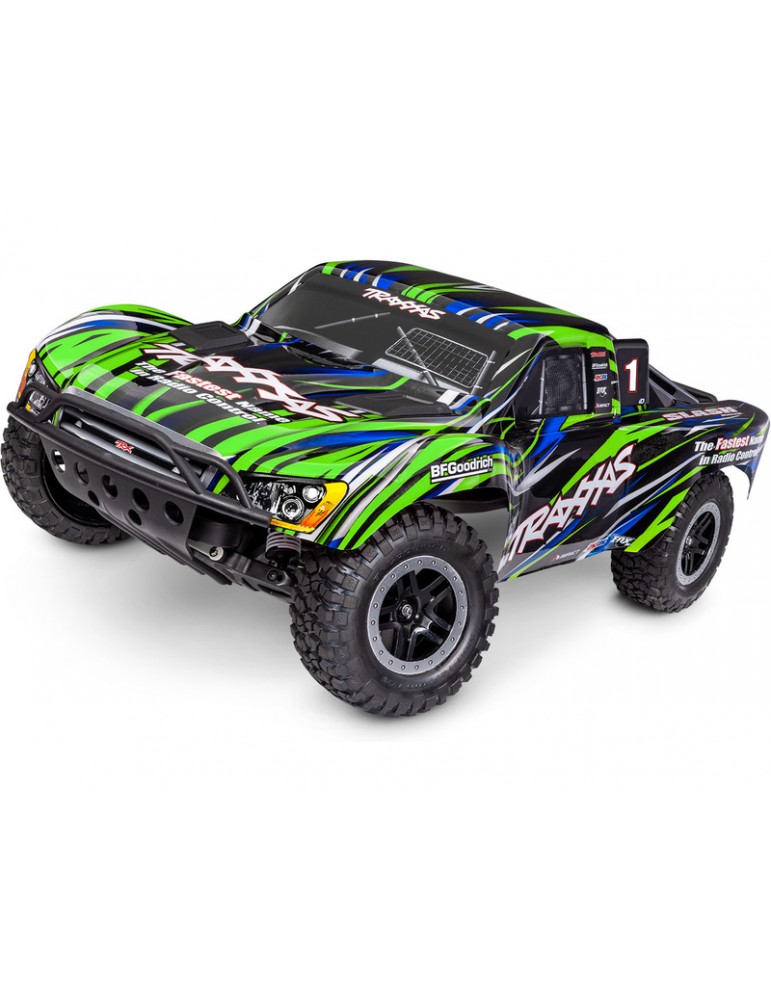 Traxxas Slash 1:10 BL-2s HD RTR Žalia Traxxas Slash 1:10 BL-2s HD RTR Žalia