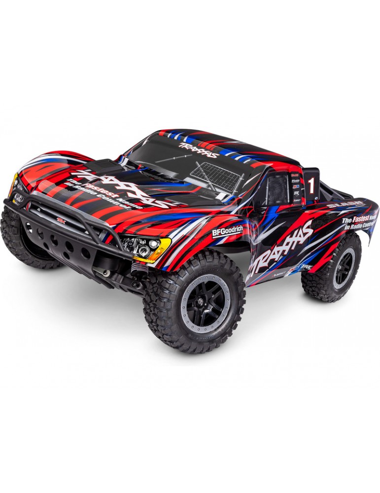 Traxxas Slash 1:10 BL-2s HD RTR Raudona Traxxas Slash 1:10 BL-2s HD RTR Raudona