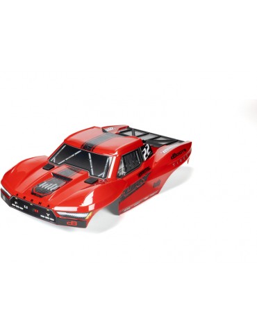 Arrma 1/10 Painted Body Set with Decals, Red: Fury 2WD