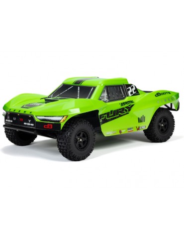 1/10 FURY MEGA 550 2WD Short Course Truck RTR, Žalia