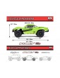 1/10 FURY MEGA 550 2WD Short Course Truck RTR, Žalia