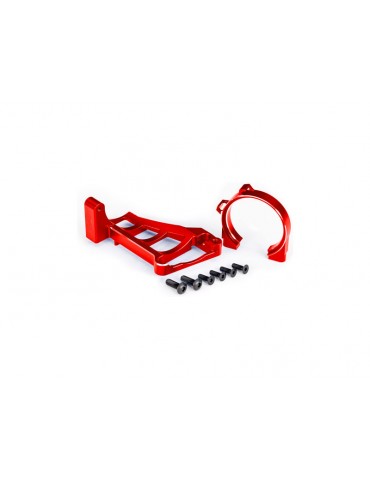 Traxxas Motor mounts (red-anodized aluminum) (for use with 3461)