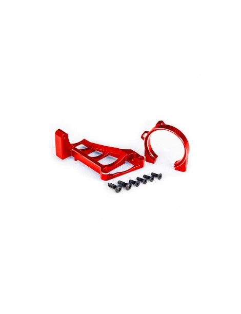 Traxxas Motor mounts (red-anodized aluminum) (for use with 3461)