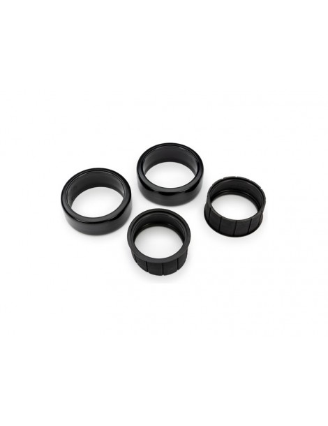 Traxxas Tires, 1.9" Drift (hard) (front) (2)/ rubber inserts (2)