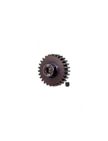 Traxxas Gear, 27T 1M pinion (machined, hardened steel) (fits 5mm shaft)
