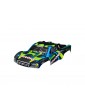 Traxxas Body, Slash 4X4, green and blue (clipless mounting)