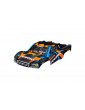 Traxxas Body, Slash 4X4, orange and blue (clipless mounting)