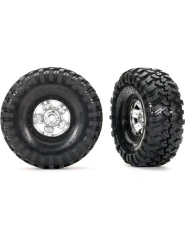 Traxxas TRX-4 Sport sumontuoti ratlankiai / padangos „Satin Chrome“ ir „Canyon Trail“ padangos (2)