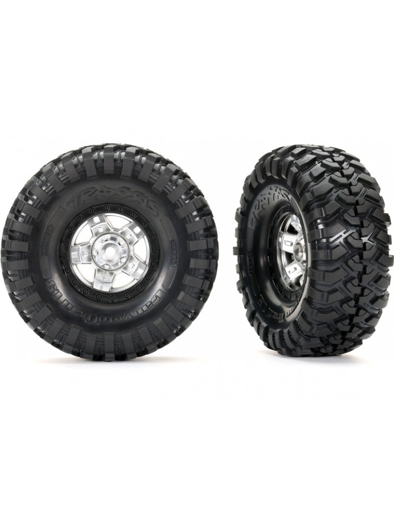 Traxxas TRX-4 Sport sumontuoti ratlankiai / padangos „Satin Chrome“ ir „Canyon Trail“ padangos (2)