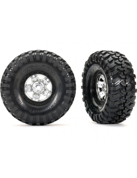 Traxxas TRX-4 Sport sumontuoti ratlankiai / padangos „Satin Chrome“ ir „Canyon Trail“ padangos (2)