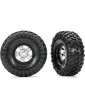 Traxxas TRX-4 Sport sumontuoti ratlankiai / padangos „Satin Chrome“ ir „Canyon Trail“ padangos (2)
