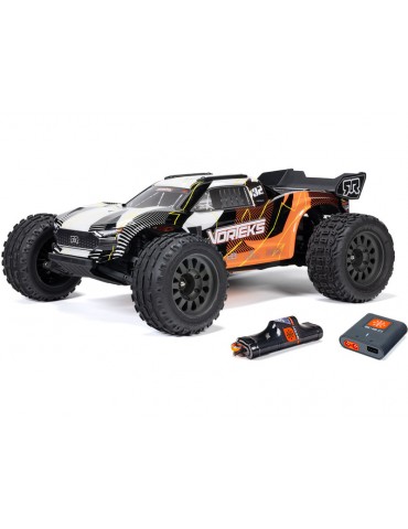 Arrma 1/10 Vorteks Mega 550 RTR Oranžinė - rc modelis su baterija ir įkrovikliu