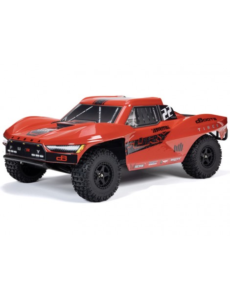 Arrma Fury Mega 550 2WD 1:10 Smart RTR Raudona - RC modelis su baterija ir įkrovikliu
