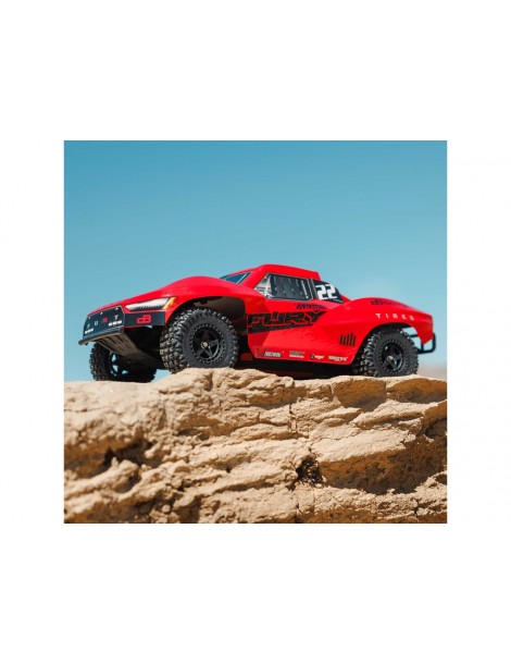 Arrma Fury Mega 550 2WD 1:10 Smart RTR Raudona - RC modelis su baterija ir įkrovikliu