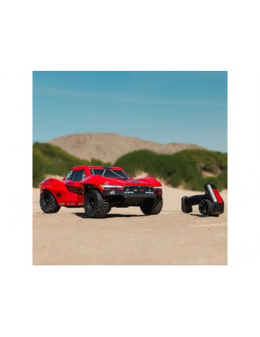 Arrma Fury Mega 550 2WD 1:10 Smart RTR Raudona - RC modelis su baterija ir įkrovikliu