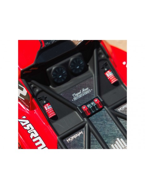 Arrma Fury Mega 550 2WD 1:10 Smart RTR Raudona - RC modelis su baterija ir įkrovikliu