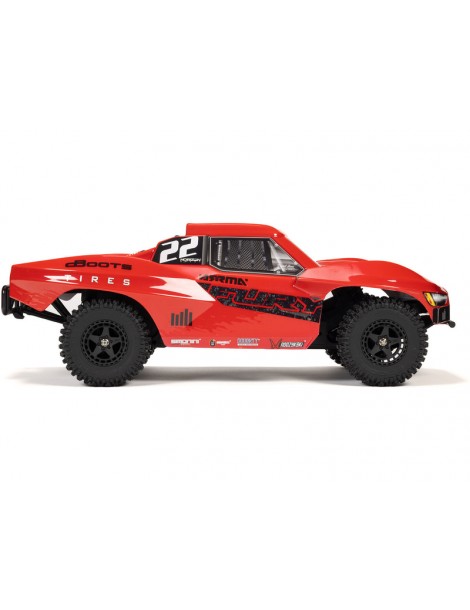 Arrma Fury Mega 550 2WD 1:10 Smart RTR Raudona - RC modelis su baterija ir įkrovikliu