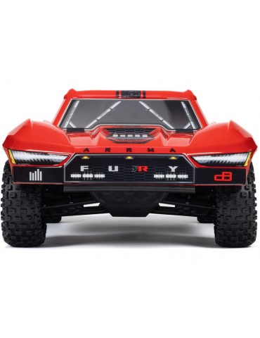 Arrma Fury Mega 550 2WD 1:10 Smart RTR Raudona - RC modelis su baterija ir įkrovikliu
