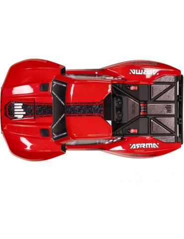Arrma Fury Mega 550 2WD 1:10 Smart RTR Raudona - RC modelis su baterija ir įkrovikliu