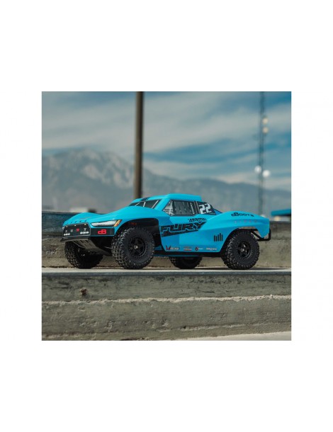 Arrma Fury Mega 550 2WD 1:10 Smart RTR mėlyna - RC modelis su baterija ir įkrovikliu
